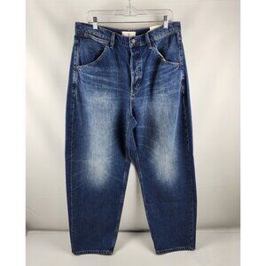 Banana Republic Jeans Womens 32x29 Blue High Rise Rigid Bow Jean Button Fly NWT